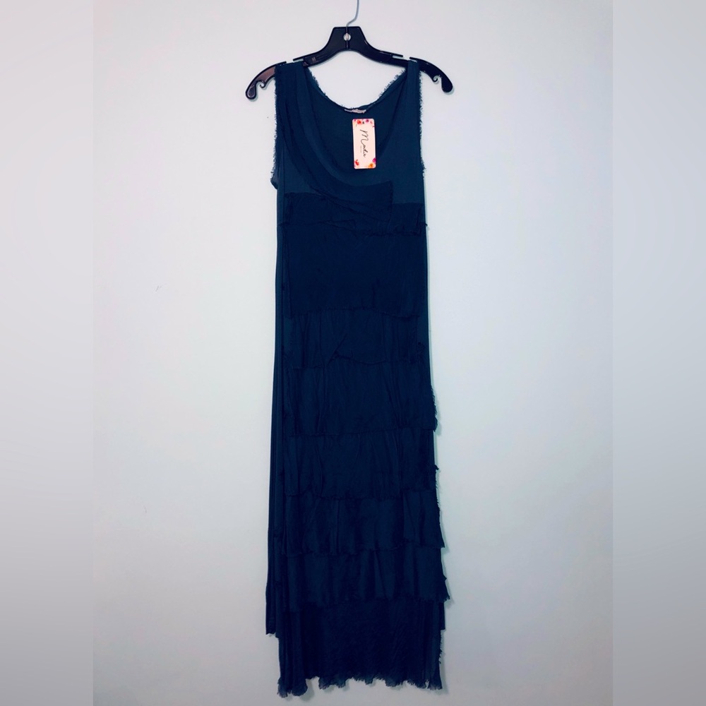 NWT_Women's Navy Tiered Gown & Shawl __NWT